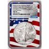 Image 1 : 2020(S) $1 American Silver Eagle Coin NGC MS70 Early Releases Mint Flag Core