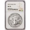 Image 1 : 2015 $1 American Silver Eagle Coin NGC MS70