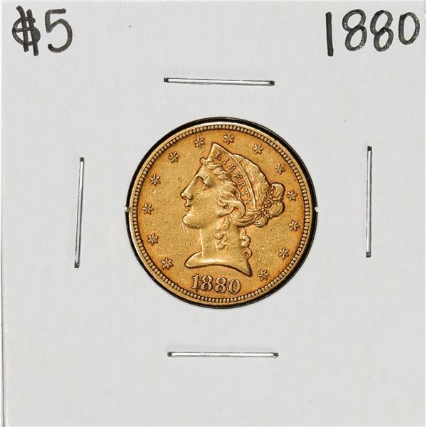 1880 $5 Liberty Head Half Eagle Gold Coin