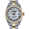 Image 1 : Rolex Ladies Two Tone White Roman Datejust Wristwatch