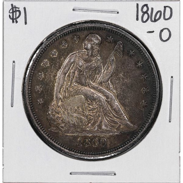 1860-O $1 Seated Liberty Silver Dollar Coin