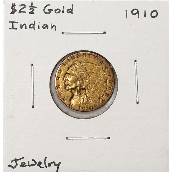 1910 $2 1/2 Indian Head Quarter Eagle Gold Coin