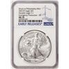 Image 1 : 2021-(P) Type 1 $1 Heraldic American Silver Eagle Coin NGC MS70 Philadelphia Mint ER