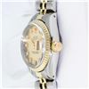 Image 4 : Rolex Ladies Two Tone Factory Champagne Diamond Datejust Wristwatch