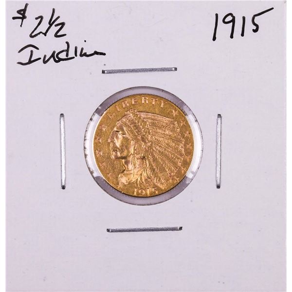 1915 $2 1/2 Indian Head Quarter Eagle Gold Coin