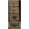 Image 1 : Lot of (4) March 3, 1863 Third Issue Fractional Currency Notes