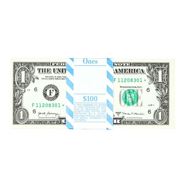 Pack of (100) Consecutive 2017A $1 Federal Reserve STAR Notes Atlanta