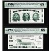 Image 1 : Set of Giori Test Note Washington & Lincoln Memorial PMG Superb Gem Unc 68EPQ