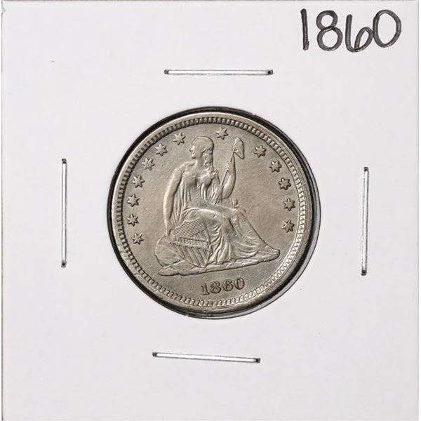 1860 Seated Liberty Quarter Coin