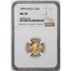 Image 1 : 1999 $5 American Gold Eagle Coin NGC MS70