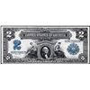 Image 1 : 1899 $2 Mini-Porthole Silver Certificate Note