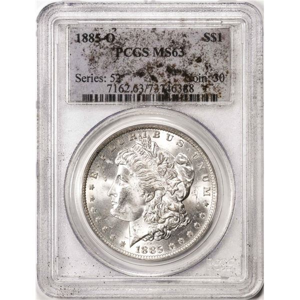 1885-O $1 Morgan Silver Dollar Coin PCGS MS63