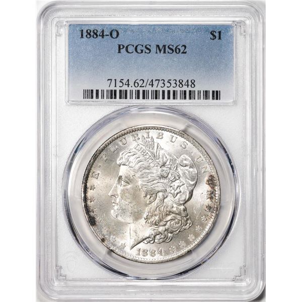 1884-O $1 Morgan Silver Dollar Coin PCGS MS62