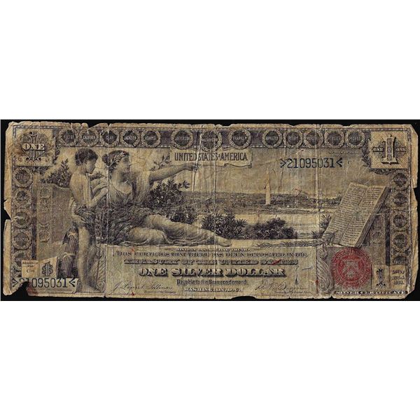 1896 $1 Educational Silver Certificate Note