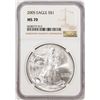 Image 1 : 2005 $1 American Silver Eagle Coin NGC MS70