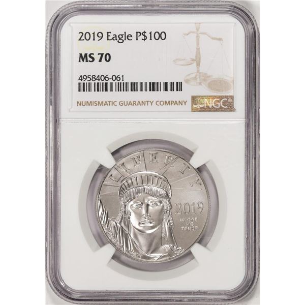 2019 $100 Platinum American Eagle Coin NGC MS70