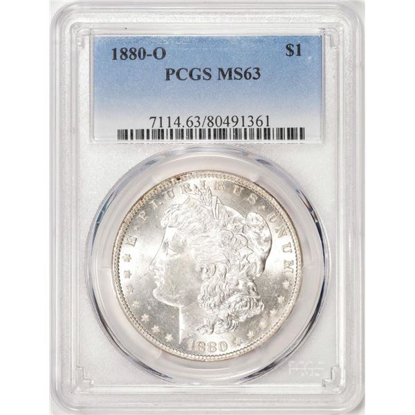 1880-O $1 Morgan Silver Dollar Coin PCGS MS63