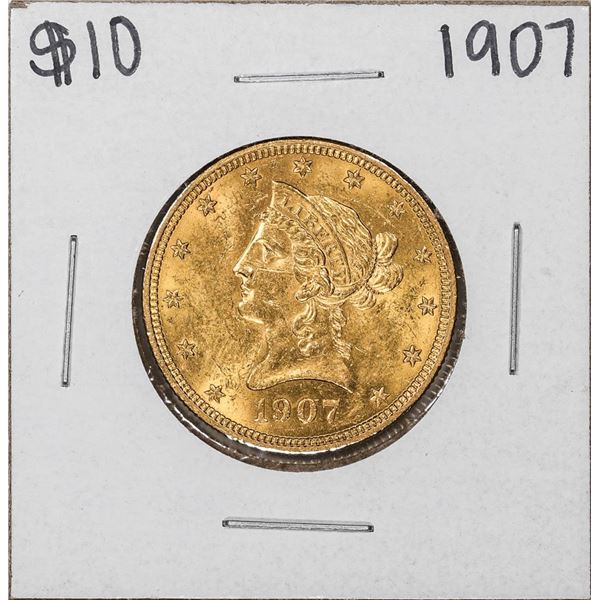 1907 $10 Liberty Head Eagle Gold Coin