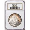 Image 1 : 1884-CC $1 Morgan Silver Dollar Coin NGC MS64 Great Toning