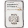 Image 1 : Shipwreck 1751P E Bolivia 4 Reales Silver Coin NGC AU Excavation Recovery