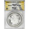 Image 1 : 1880-CC 2nd 8/7 VAM-5 Top 100 $1 Morgan Silver Dollar Coin ANACS MS62 DMPL