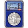 Image 1 : 2020(S) $1 American Silver Eagle Coin NGC MS70 FDOI San Francisco Mint Blue Core