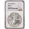 Image 1 : 2019 $1 American Silver Eagle Coin NGC MS70