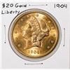 Image 1 : 1904 $20 Liberty Head Double Eagle Gold Coin