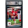 Image 1 : 2022 PANINI PRESTIGE JOE MONTANA SIGNED TRADING CARD (BECKETT 10)