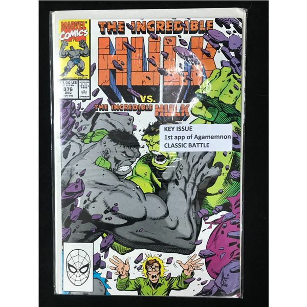 MARVEL COMICS NO.376 THE INCREDIBL HULK VS THE INCREDIBLE HULK