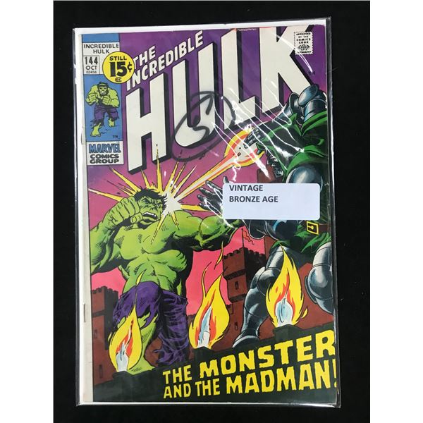 MARVEL COMICS NO.144 THE INCREDIBLE HULK (VINTAGE BROZE AGE)