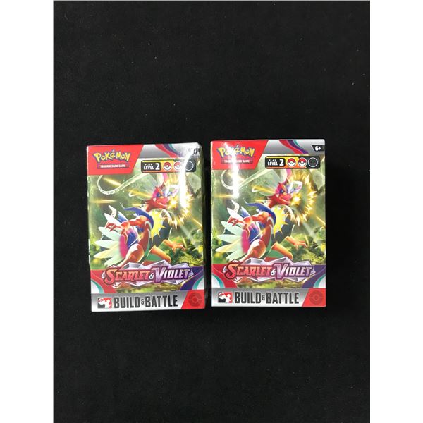 LOT OF 2 SEALED POKEMON SCARLET AND VIOLET TRADING CARDS BOXES