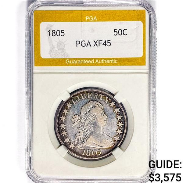 1805 Draped Bust Half Dollar PGA XF45