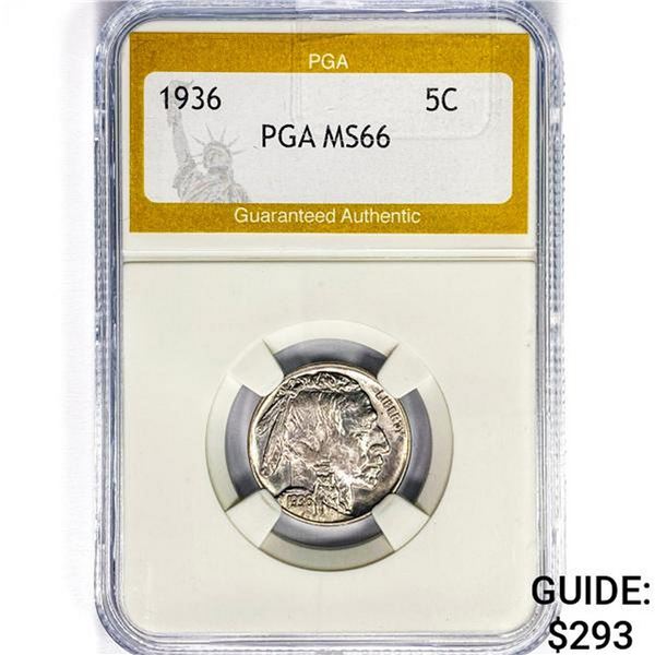 1936 Buffalo Nickel PGA MS66