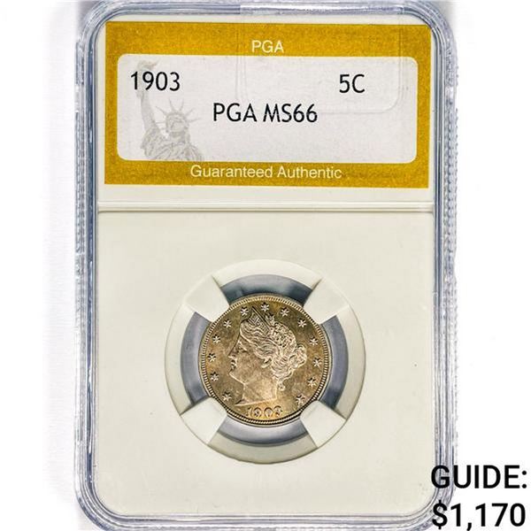 1903 Liberty Victory Nickel PGA MS66