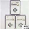 Image 1 : 1943 [D,S] Set [3] Wheat Cent NGC MS67