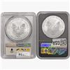 Image 2 : [2] American 1oz SILV Eagles PCGS/NGC MS70 1st Str