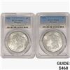 Image 1 : [2] 1921 Morgan SILV Dollars PCGS MS64