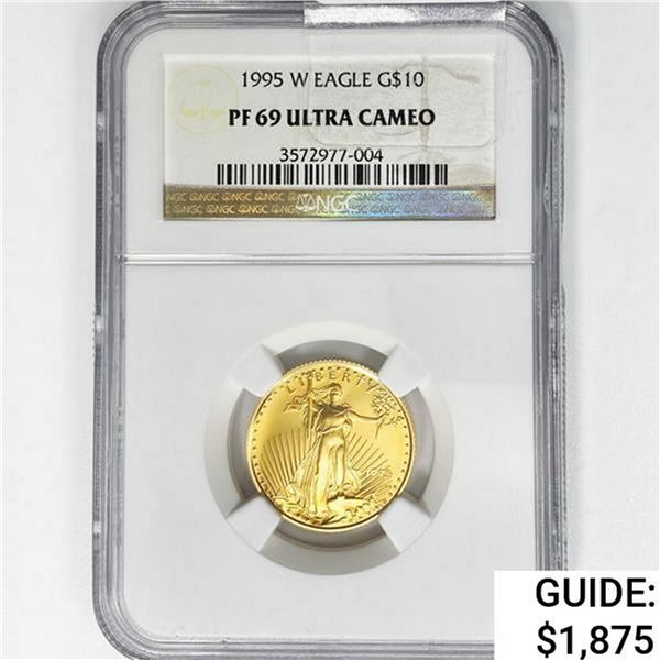 1995-W $10 1/4oz. American Gold Eagle NGC PF69 UC