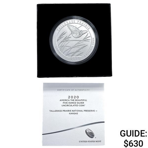 2020 Tallgrass Prairie 5oz Silver Round