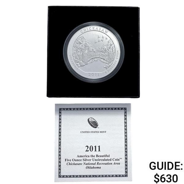 2011 Chickasaw 5oz Silver Round