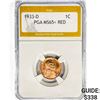 Image 1 : 1933-D Wheat Cent PGA MS65+ RED