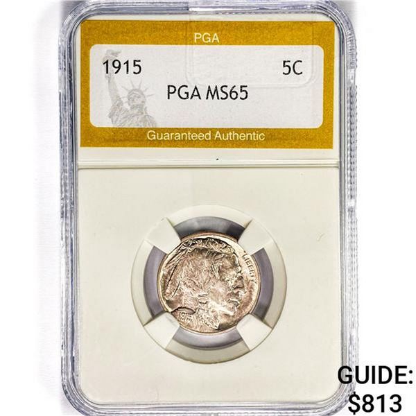 1915 Buffalo Nickel PGA MS65