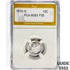 Image 1 : 1935-D Mercury Silver Dime PGA MS65 FSB