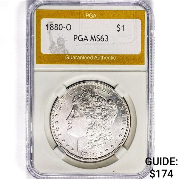 1880-S Morgan Silver Dollar PGA MS63