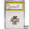 Image 1 : 1916 Mercury Silver Dime PGA MS64 FSB
