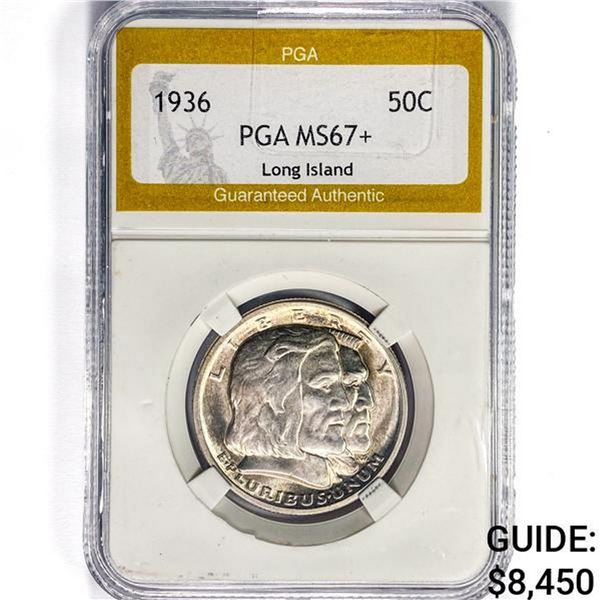 1936 Long Island Half Dollar PGA MS67+