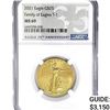 Image 1 : 2021 $25 1/2oz American Gold Eagle NGC MS69 T-1