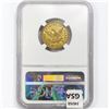 Image 2 : 1856 $5 Gold Half Eagle NGC AU58 Rive d'Or Coll