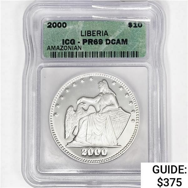 2000 LIBERIA AMAZONIAN ICG PR69 DCAM